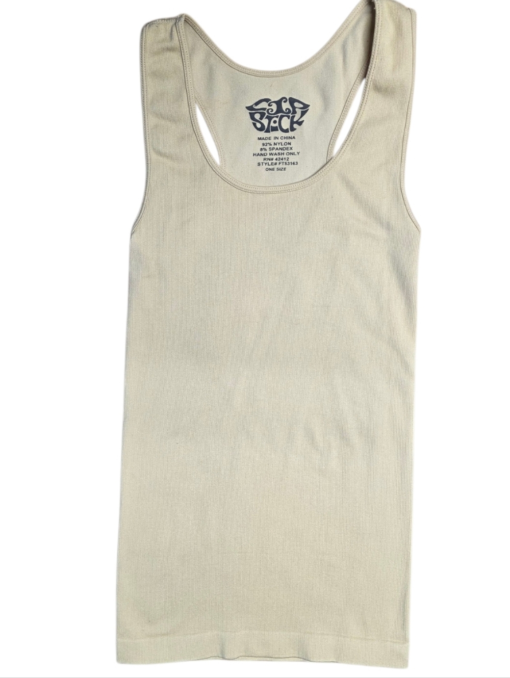 💋Lip Stick Brand Womens Ribbed Tank OS